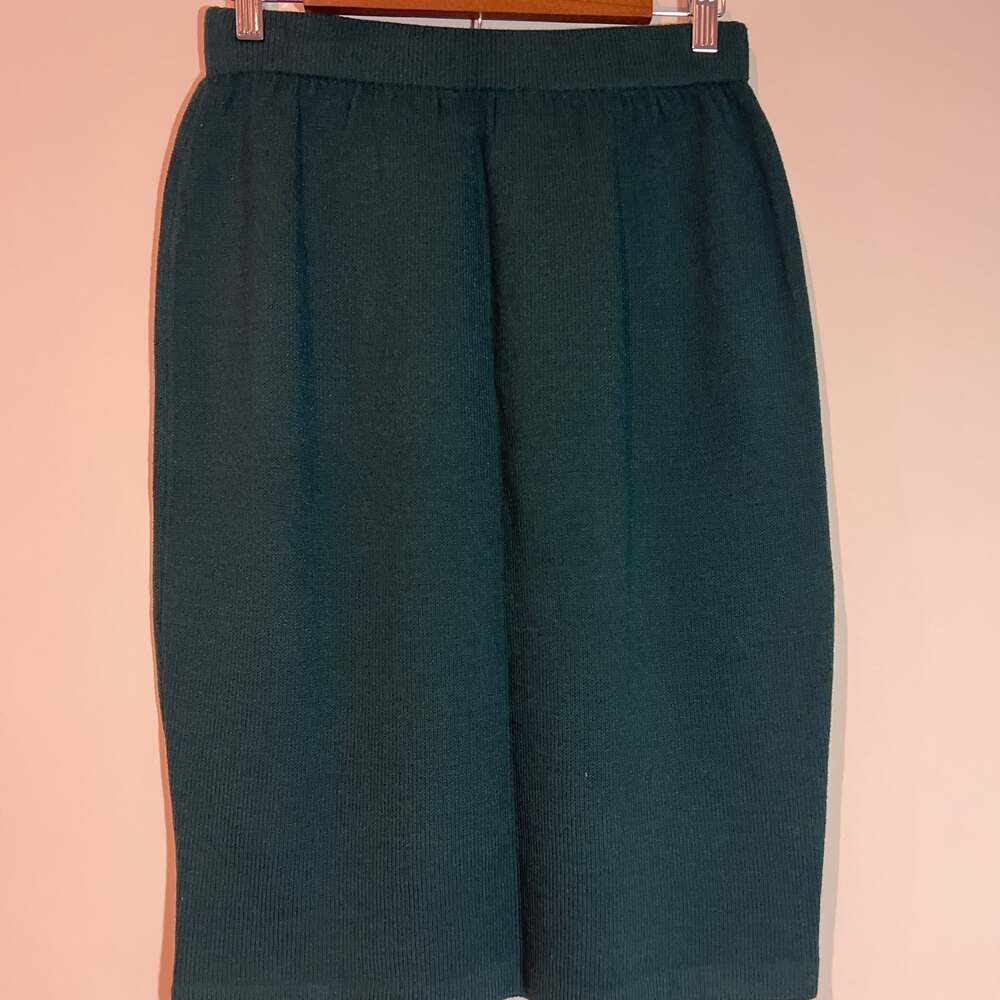 St. John Emerald Green Embellished Skirt Set - image 6